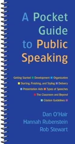 O'hair Dan Rubenstein Hannah Stewart Rob A Pocket Guide To Public Speaking 