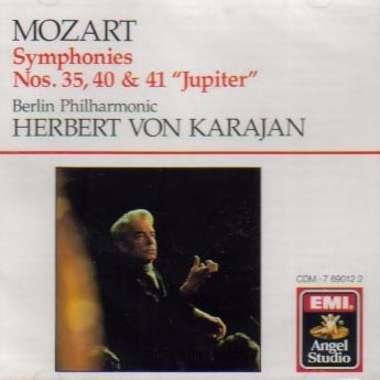Wolfgang Amadeus Mozart Herbert von Karajan Berlin/Mozart: Symphonies Nos. 35, 40, & 41 - Jupiter