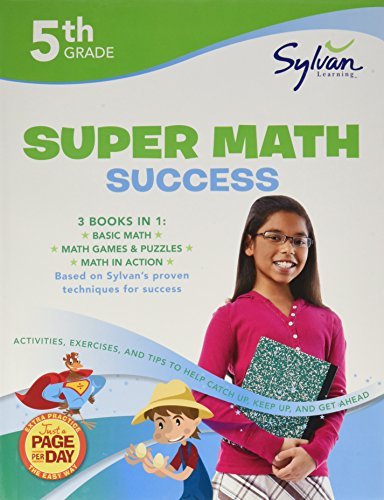 Sylvan Learning/5th Grade Jumbo Math Success Workbook@ Activities, Exercises, and Tips to Help Catch Up,