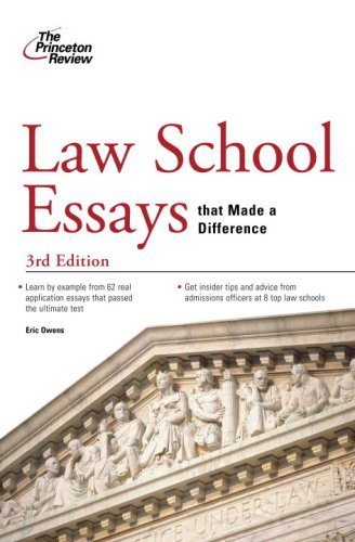 Eric Owens/Law School Essays That Made A Difference@0 Edition;