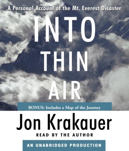 Jon Krakauer Into Thin Air A Personal Account Of The Mt. Everest Disaster 