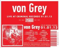 Von Grey Live At Criminal Records 01.01 