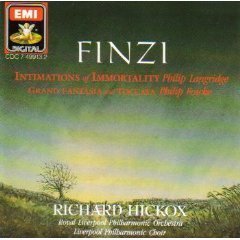 Gerald Finzi Richard Hickox Royal Liverpool Philha/Finzi: Intimations Of Immortality; Grand Fantasia,