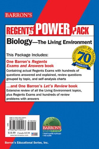 Gregory Scott Hunter Regents Biology Power Pack Let's Review Biology + Regents Exams And Answers 0006 Edition; 