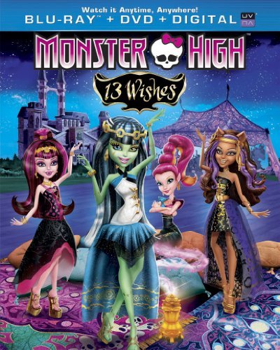 Monster High 13 Wishes Blu Ray DVD Dc Uv Nr Ws 
