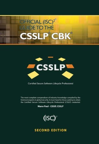 Mano Paul Official (isc)2 Guide To The Csslp Cbk 0002 Edition; 