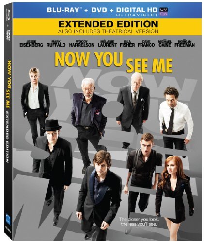 Now You See Me (2013)/Jesse Eisenberg, Mark Ruffalo, and Woody Harrelson@PG-13@Blu-ray + DVD