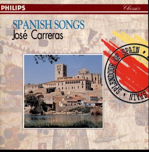 Jose Carreras Canciones Espanolas Carreras (ten) Katz (pno) Stapleton & Benzi & Marba Engl 