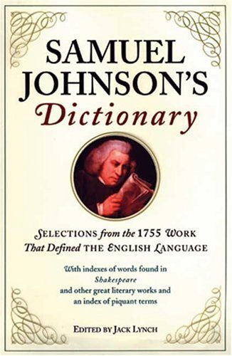 Jack Lynch Samuel Johnson's Dictionary 