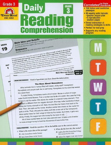 Evan Moor Educational Publishers Daily Reading Comprehension Grade 3 Te 