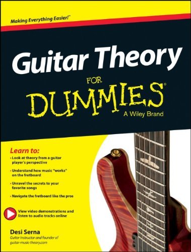 Desi Serna Guitar Theory For Dummies Book + Online Video & Audio Instruction 