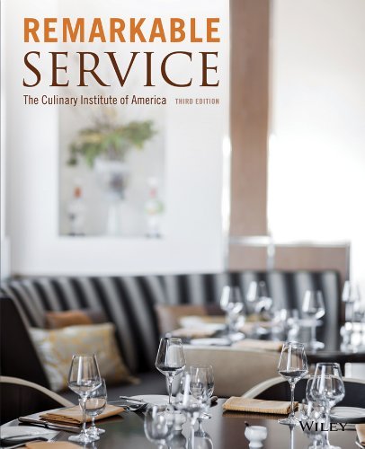 The Culinary Institute Of America (cia) Remarkable Service 0003 Edition; 