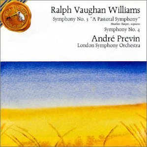 R. Vaughan Williams/Symphony 3&4@Harper*heather (Sop)/Bennett@Previn/London So