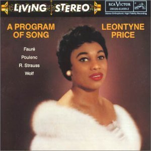 Leontyne Price/Program Of Song@Price (Sop)/Garvey (Pno)