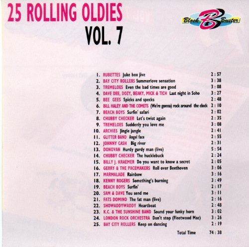 25 Rolling Oldies 7/Rubettes, Bay City Rollers, Tremeloes, Bee Gees, B