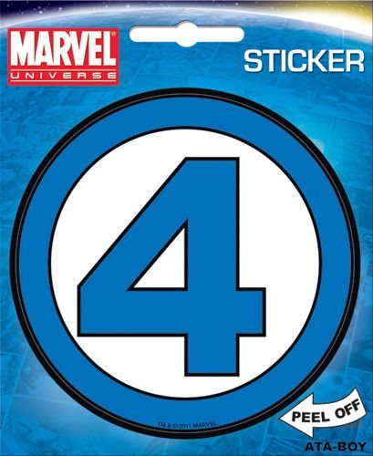 Sticker/Marvel Comics - Fantastic Four Logo@Die Cut Stickers