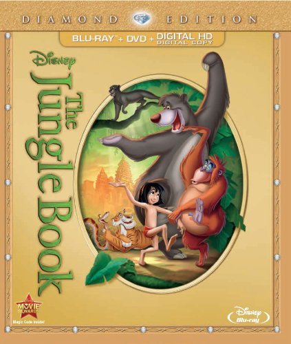 Jungle Book Disney Diamond Edition Blu Ray DVD Uv G Ws 