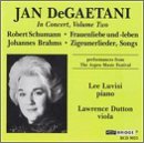 Schumann/Brahms/Jan Degaetani In Concert Vol.@Degaetani (Mez)