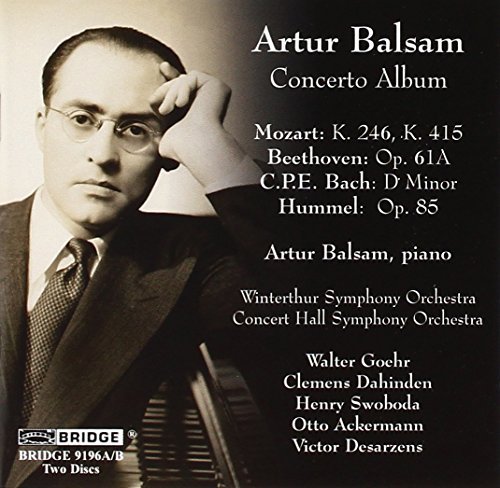 Mozart/Beethoven/Bach/Artur Balsam-Concerto Album@Balsam*artur (Pno)