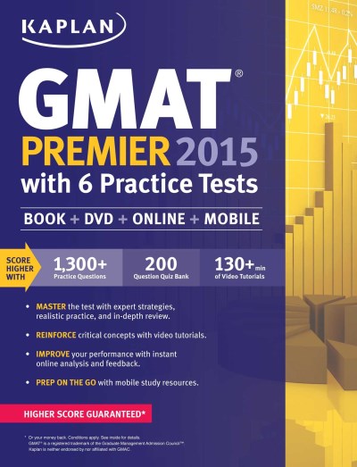 Kaplan Kaplan Gmat Premier With 6 Practice Tests [with CD 2015 