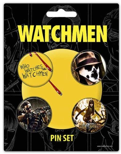 Button Set/Watchmen - Who Watches 4 Pin Set