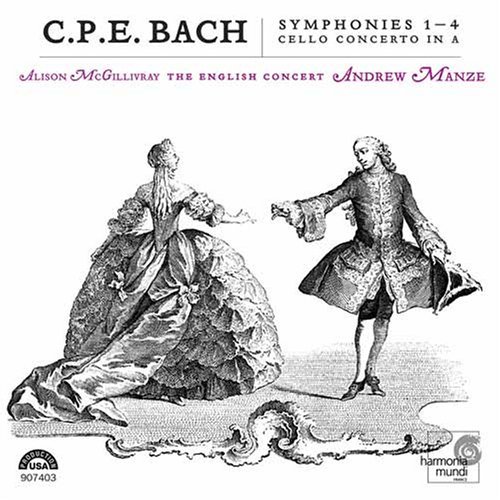 C.P.E. Bach Symphonies Nos.1 4 Cello Conce Mcgilivray (vc) Manze English Concert 