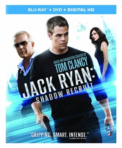 Jack Ryan Shadow Recruit Pine Knightley Costner Branagh Blu Ray DVD Pg13 