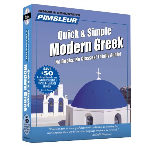 Pimsleur Pimsleur Greek (modern) Quick & Simple Course Le Learn To Speak And Understand Modern Greek With P Abridged 