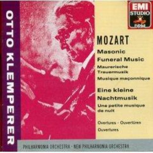 Wolfgang Amadeus Mozart Otto Klemperer New Philhar Mozart Overtures Masonic Funeral Music Eine Kle 