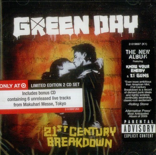 Green Day 21st Century Breakdown Limited Edition 2 CD W Bonus Live Disc 