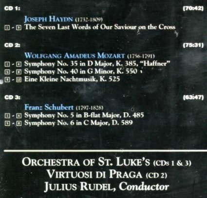 Wolfgang Amadeus Mozart Joseph Haydn Franz Schuber/Rudel Conducts Viennese Masters (Mozart, Haydyn, A