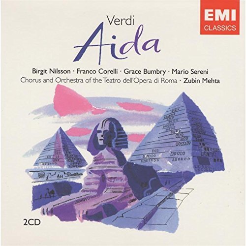 G. Verdi Aida 2 CD Set Mehta Teatro Dell'opera Di Rom 