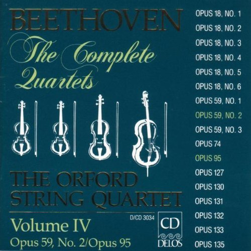 Ludwig Van Beethoven/Vol. 4-Qt Str 8/11@Orford Str Qt