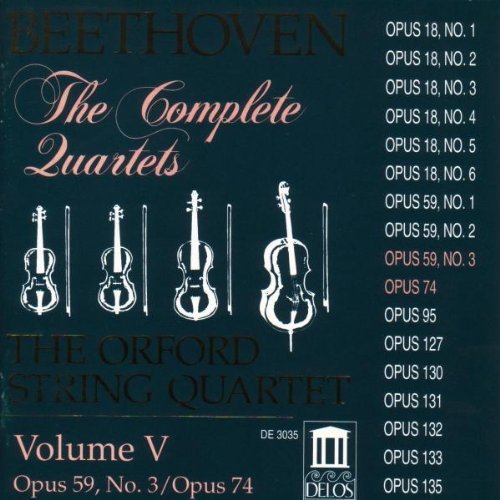 Ludwig Van Beethoven/Vol. 5-Qt Str 9/14@Orford Str Qt