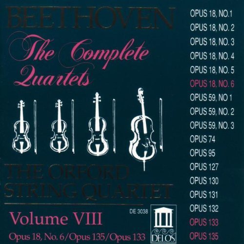 Ludwig Van Beethoven Vol. 8 Qt Str Orford Str Qt 