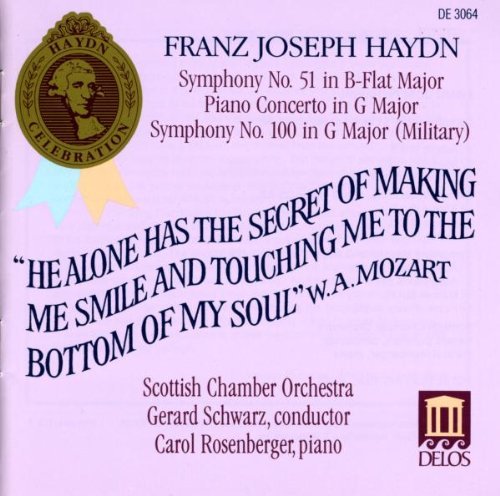 J. Haydn/Sym 51/100/Con Pno 5@Rosenberger*carol (Pno)@Schwarz/Scottish Co