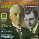 Bartok Dohnanyi Con Orch Konzertstuck For Vc Starker*janos (vc) Schwarz Seattle Sym 