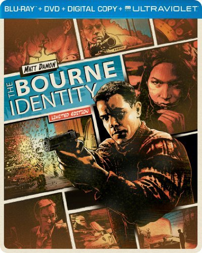 Bourne Identity/Damon/Potente/Stiles/Cooper@Blu-ray/Steelbook@PG13