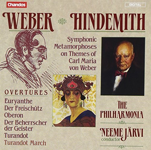 Weber/Hindemith/Overtures/Sym Metamorphoses@Jarvi/Phil