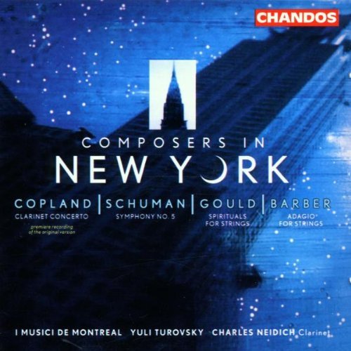 Copland Schumann Gould Barber Clarinet Concerto Spirituals Niedich*charles (cl) Turovsky I Musici De Montreal 