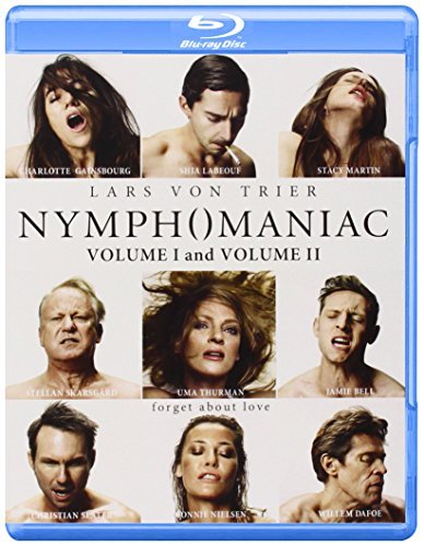 Nymphomaniac Volumes 1 & 2 Gainsbourg Skarsgard Labeouf Thurman Slater Dafoe Blu Ray Nr 