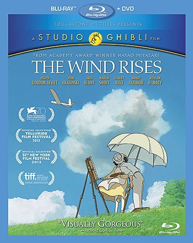 The Wind Rises Studio Ghibli Blu Ray DVD Pg13 