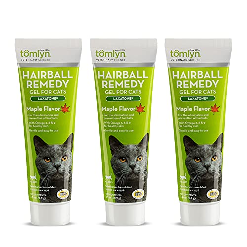 Tomlyn Hairball Remedy Gel Laxatone For Cats-Maple Flavor