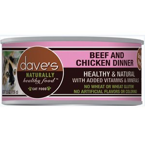 Dave's Naturally Healthy™ Grain Free Canned Cat Food Beef & Chicken Dinner Formula