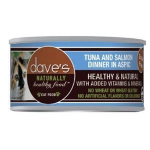 Dave's Naturally Healthy™ Grain Free Canned Cat Food Tuna and Salmon Dinner in Aspic