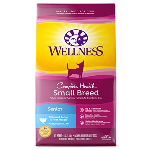 Wellness Complete Health Small Breed Senior Turkey & Peas Recipe Dry Dog Food