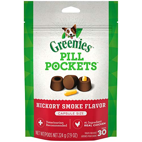 Greenies Dog Treats - Capsule Pill Pockets - Hickory