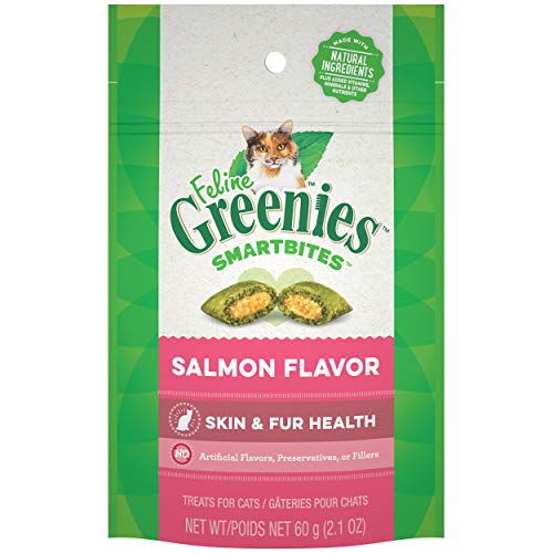 Greenies Feline SmartBites™ Skin & Fur Natural Cat Treats-Salmon Flavor