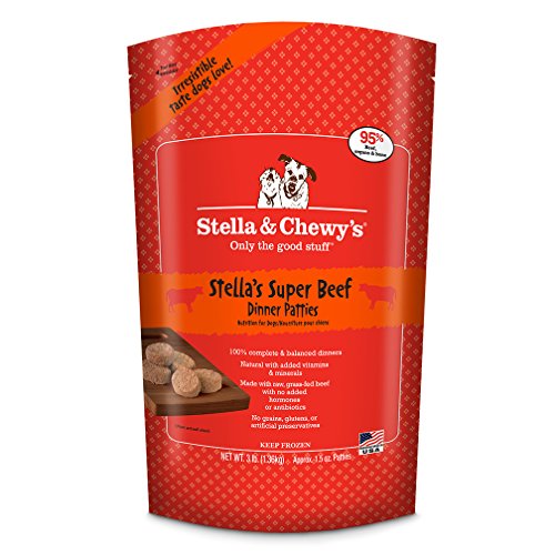 Stella & Chewy's Stella's Super Beef Frozen Raw Dinner Patties for Dogs