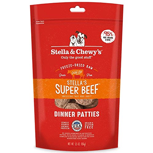 Stella & Chewy's Stella's Super Beef Freeze-Dried Dinner Patties for Dogs